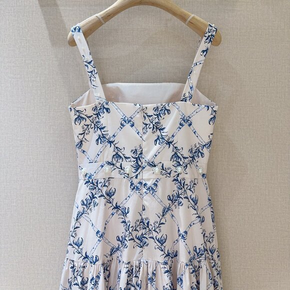 Agua by Agua Bendita Blue Floral Maxi Dress - Picture 4 of 8